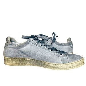 IRO Distressed Low Top Sneakers Grey Washed Out Street Worn Women US Size 9 EUC